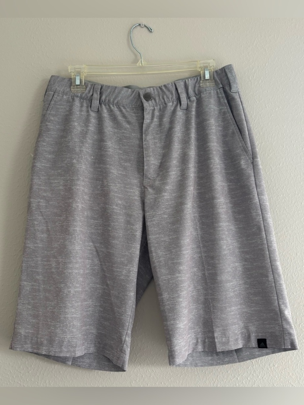 adidas Men's Heather Gray Hybrid Shorts